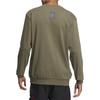adidas Felpa casual a maniche lunghe girocollo da uomo a tinta unita Verde IP4961
