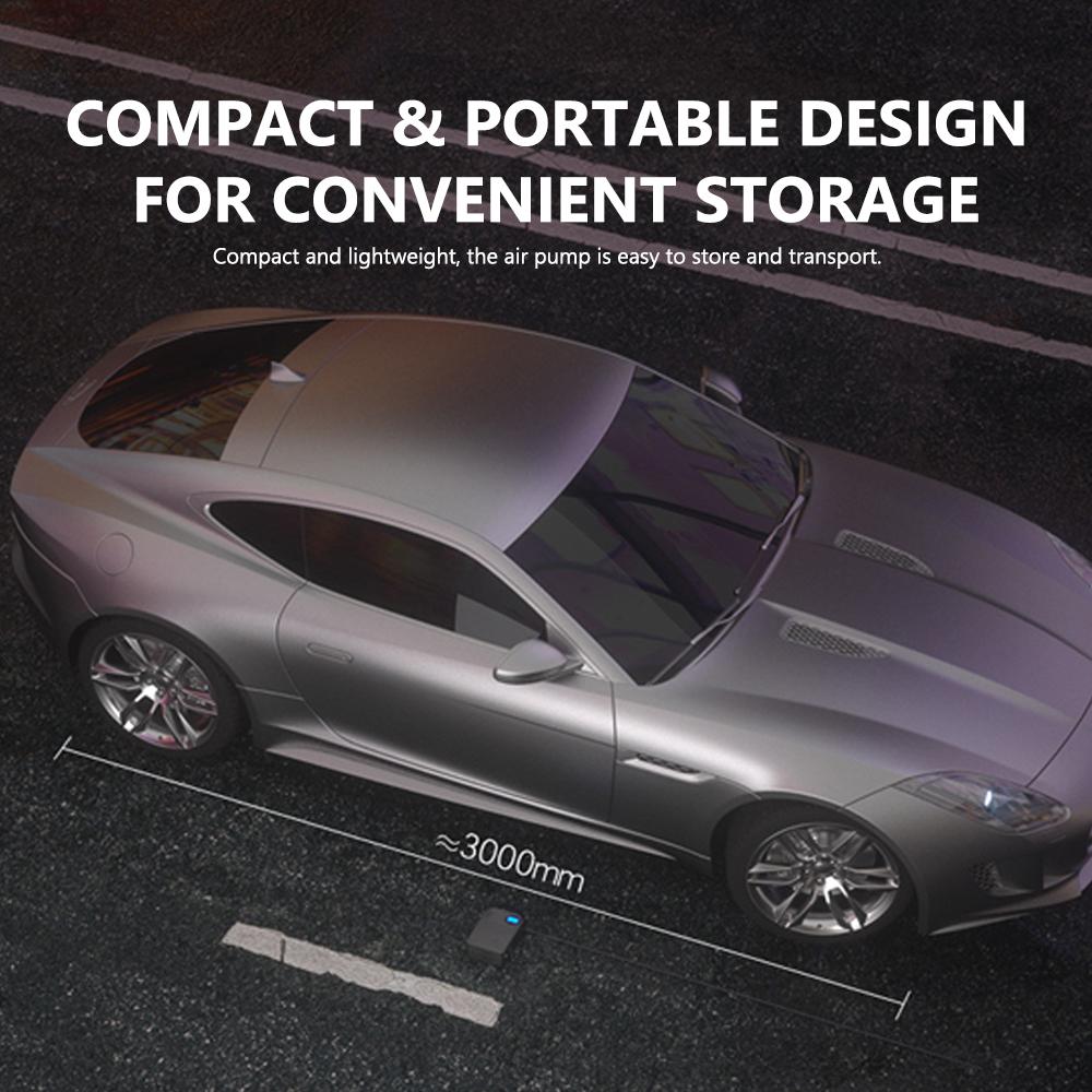 Wireless Car Air Pump Portable Air Compressor Multifunctional Electric Tire Inflator Support