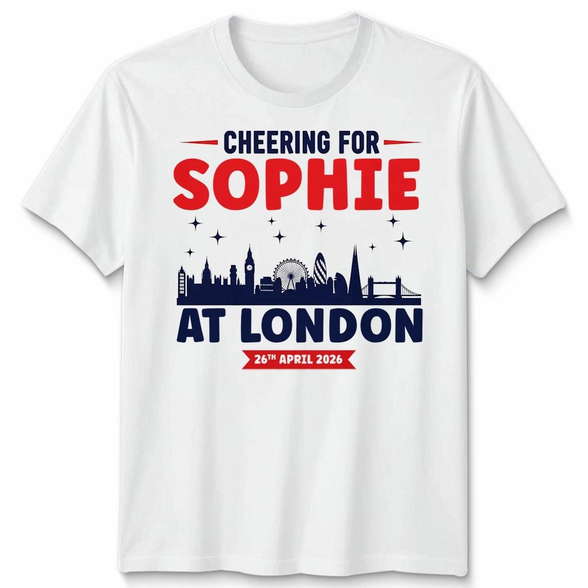 

Personalized London 2026 Running Unisex TTshirt Custom Name 5K 10K Half Marathon XL