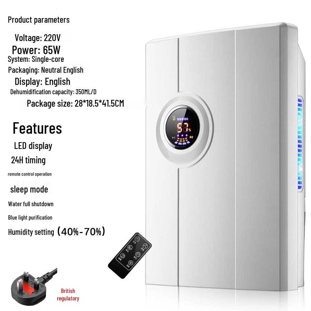 Dezumidificator Silențios de Mare Putere și Eficiență Energetică pentru Casă și Subsol