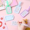 Cute Cartoon PVC Luggage Tag - Waterproof Travel Boarding Pass Card for Students