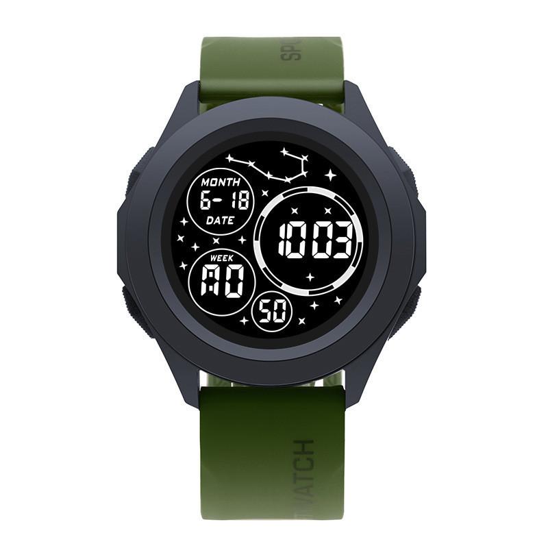 Digital Sports Watch For Men With Night Light Water Resistant For Outdoor Activities