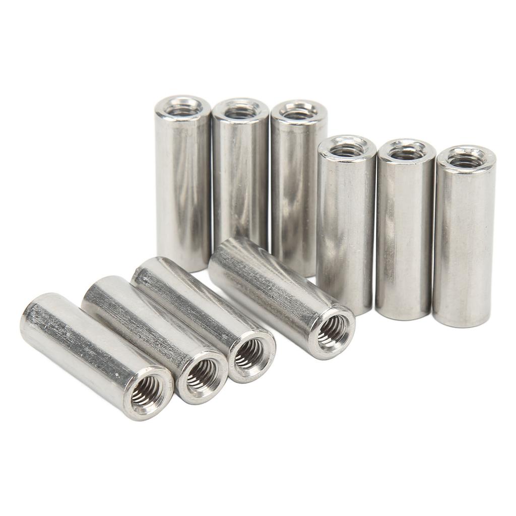 20 Stück M6 Innengewinde Verbindungsstückmutter Praktische Rostfreie Edelstahl Wartungsverbindungsmutter