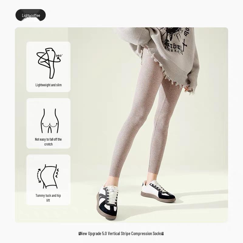 Women's High-Waisted Thermal Yoga Leggings with Hip Lift and Tummy Control - Autumn/Winter Velvet Lined.