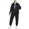 Nike Sportbekleidung Swoosh Logo auf dem Rücken Polokragen Überschnittene Schultern Webjacke 1 Damenjacke Schwarz DM6204-010