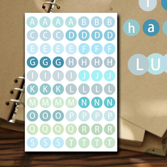 Adesivos Coloridos de Bolinhas com Letras Alfabeto Número Decalques DIY para Scrapbooking Diário Projetos de Artesanato Fácil de Remover Removível Essencial para Planejador Cartão