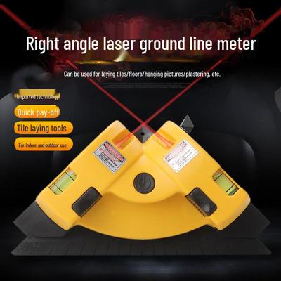 Multifunktionale 90-Grad-Laserwasserwaage: Rechtwinkel- und Bodenlinienmesser zur Ausrichtung von Fliesen und Wänden