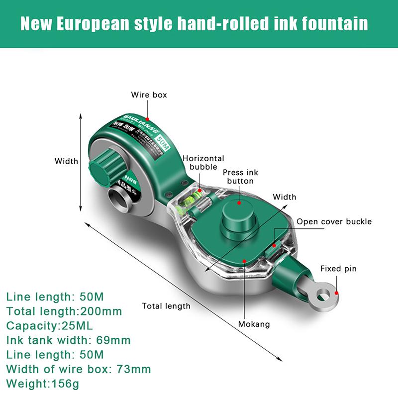 

Прочные чернила для разметок, чернила для маркера для линий, строительный маркер, чернила, ручные инструменты для плотника A