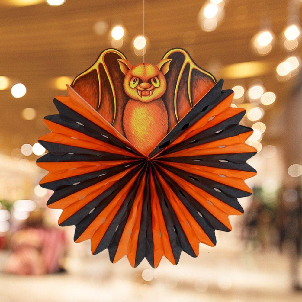 Bat Halloween Paper Pendant Ghost Pumpkin Lantern Festive Halloween Party Prop  Party