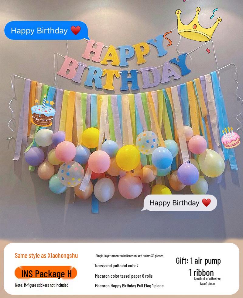 Baby's First Birthday Macaron Tassel Balloon Backdrop