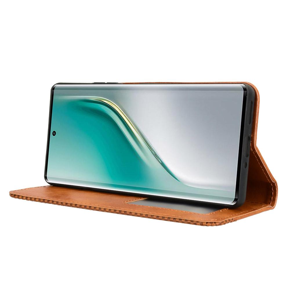 For TECNO Camon 40 4G CM5 Leather Case Wallet Stand Retro Texture Phone Cover