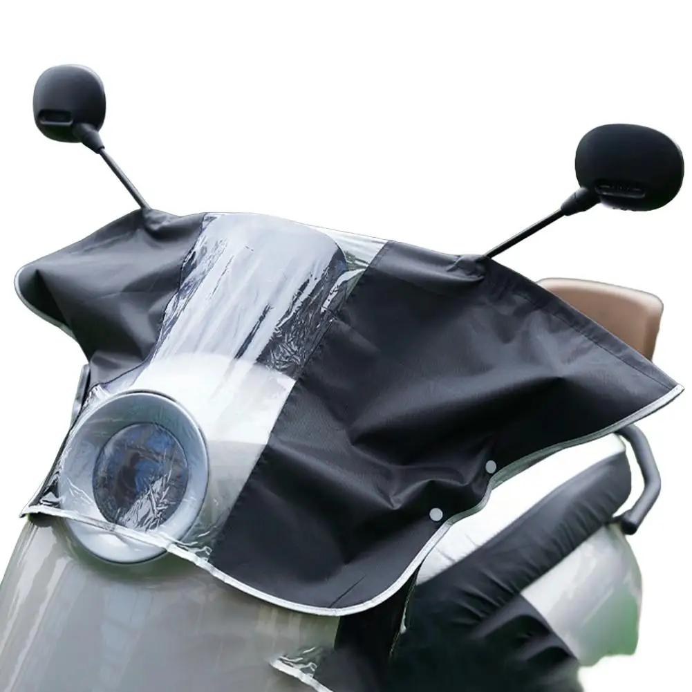 

Универсальный Электрический Транспорт Головной Дождевик Ручка Ветер Водонепроницаемый Пылезащитный Панель Управления Приборами Мотоцикл Центральный Co S1B5 чёрный