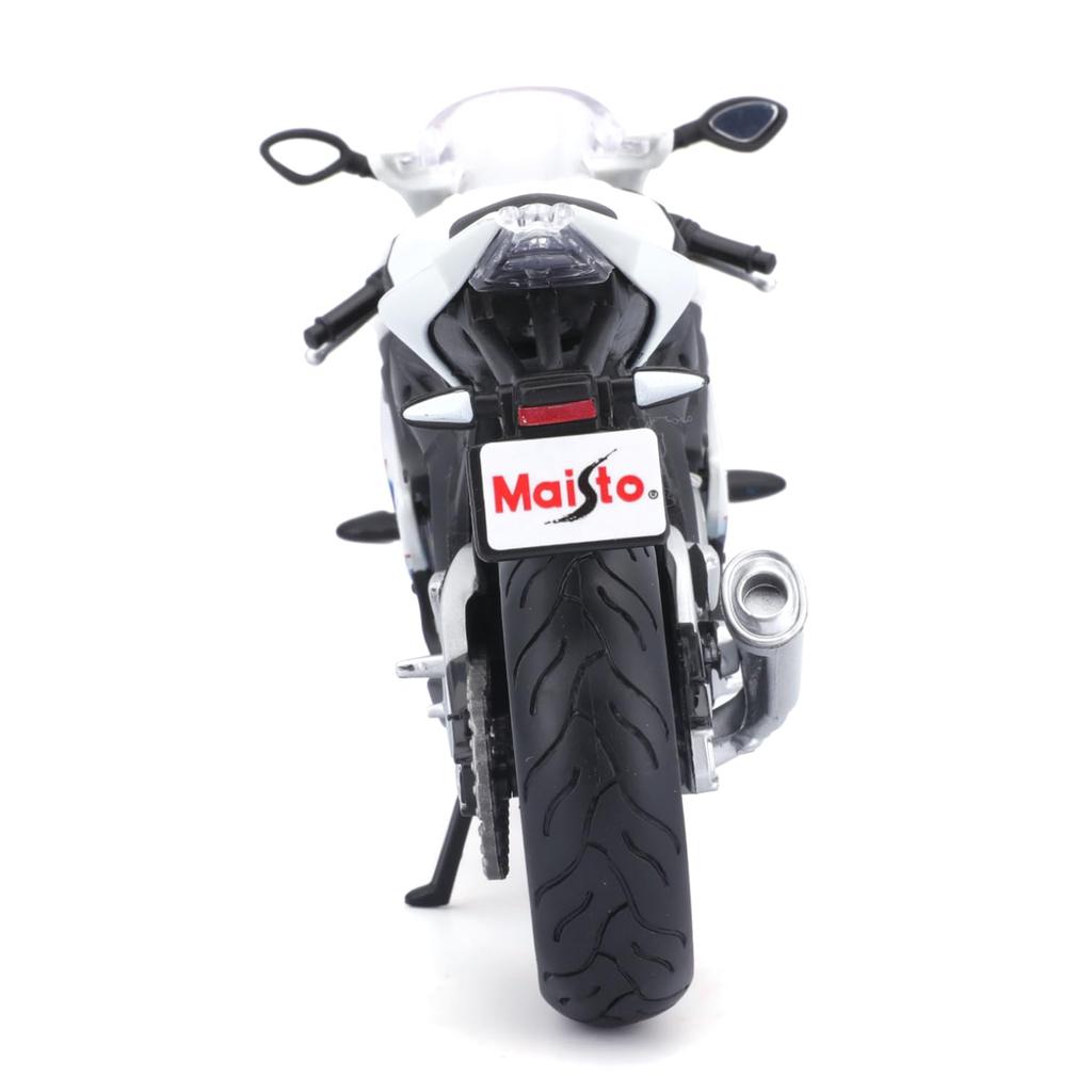 Maisto 1/12 Scale BMW S1000RR White/Blue / Diecast Model Car, Motorcycle, Finished Model 10042
