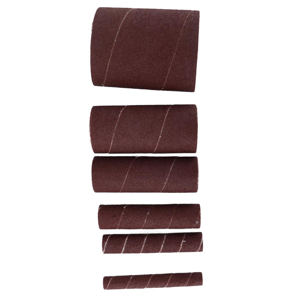 6 Stück Schleifpapierring Schleifpapierrolle Schleifhülsen Holzschleifen Metallrostentfernung für Elektrisch