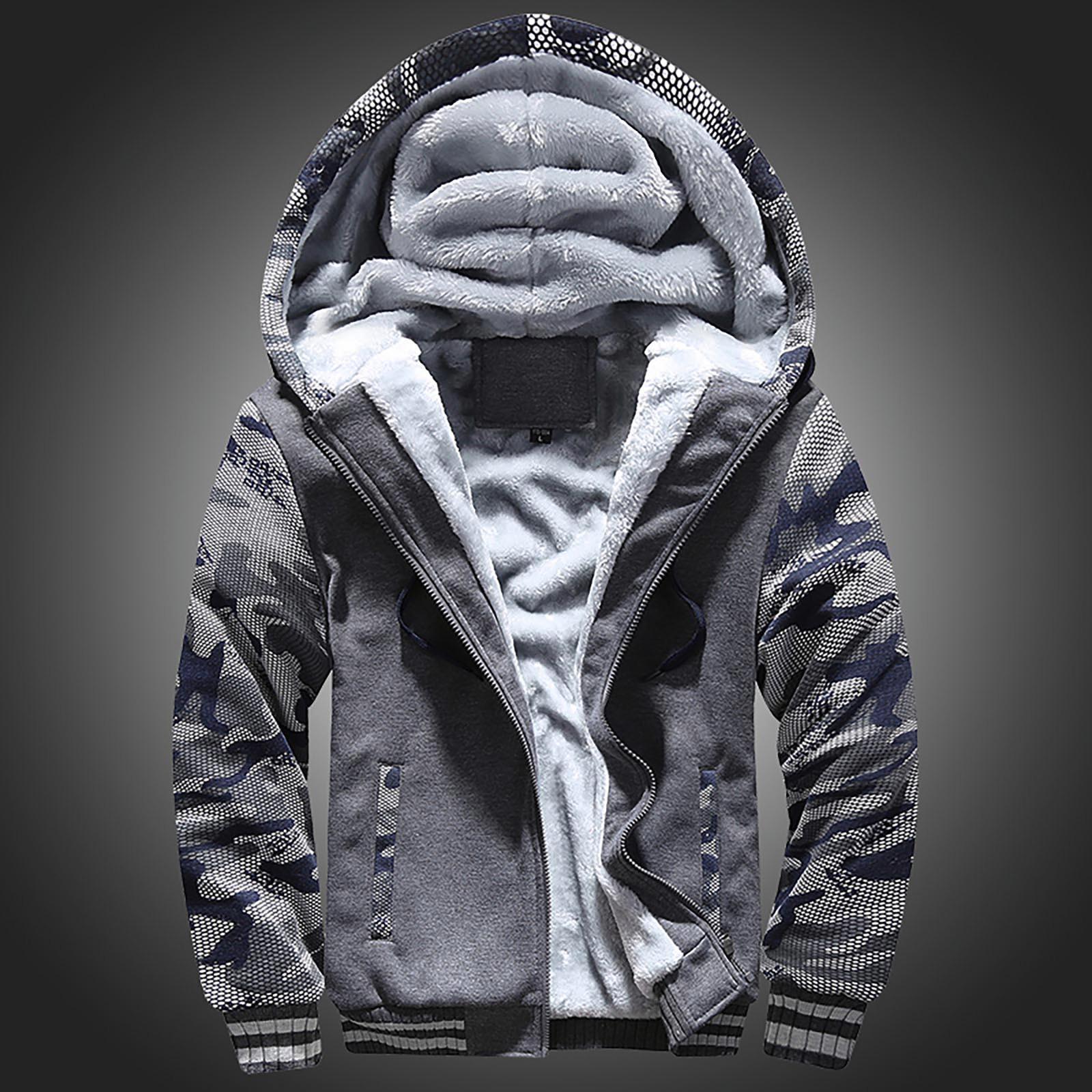 

Men s And Winter New Fashion Contrast Color Loose Casual Plush Jacket XXXXXL