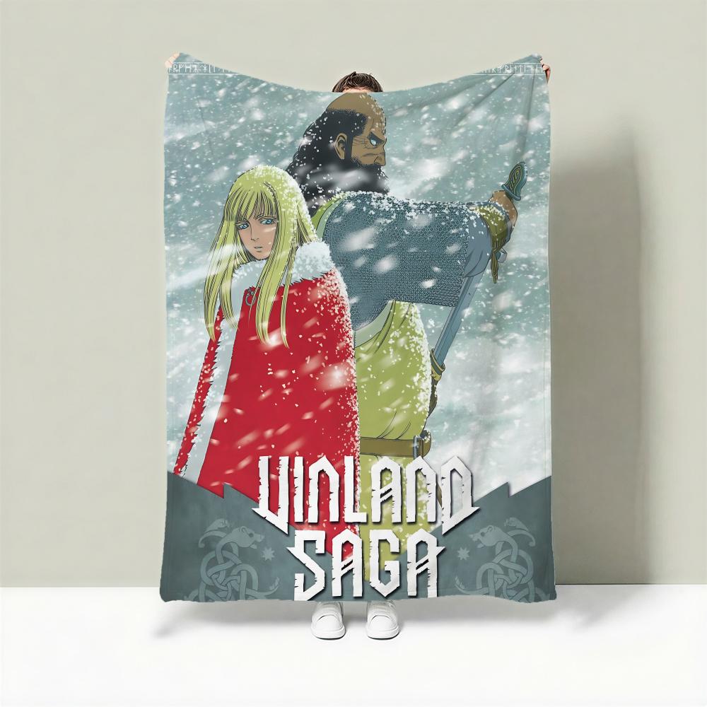 

Anime V-Vinland Saga Throw Lightweight 240g Flannel Blanket Soft Skin-friendly for Summer Cooling 75cmx90cm