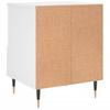 Nightstand White 40 X 35 X 50 Cm Particleboard