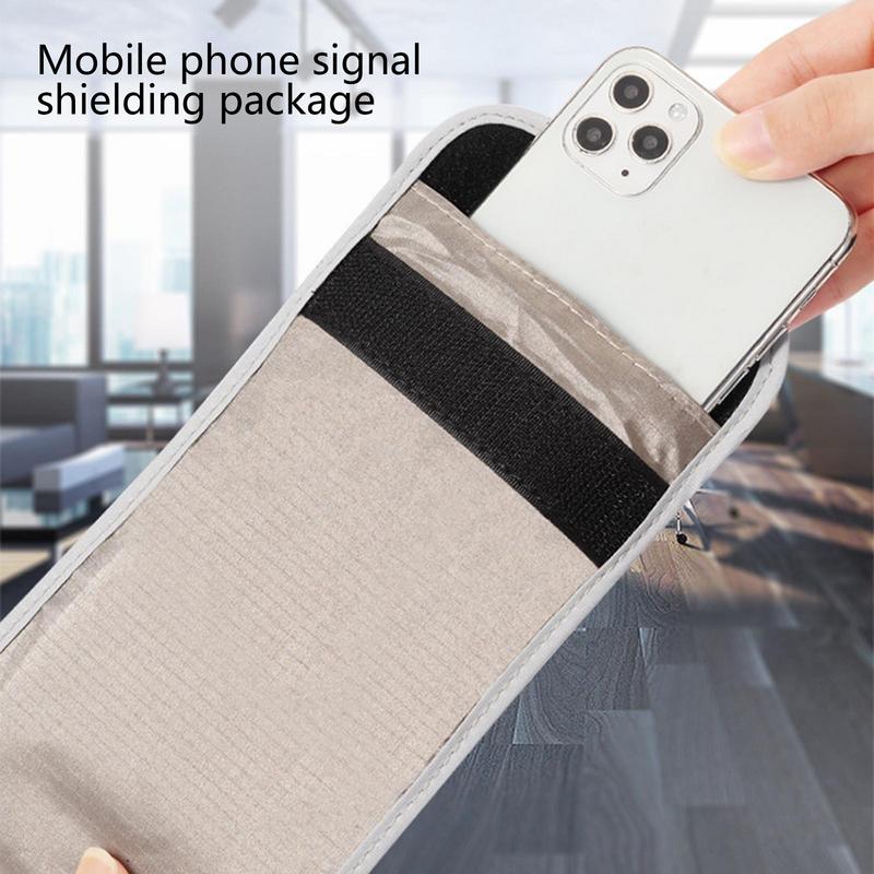 Anti-Spying Faraday Bag Signal Blocker Anti-Tracking Phone Pouch RFID Shielding Bag Cell Phone Signal Blocking Bag