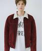 Leunnet Velvet Mute Denim Jacket / Wine