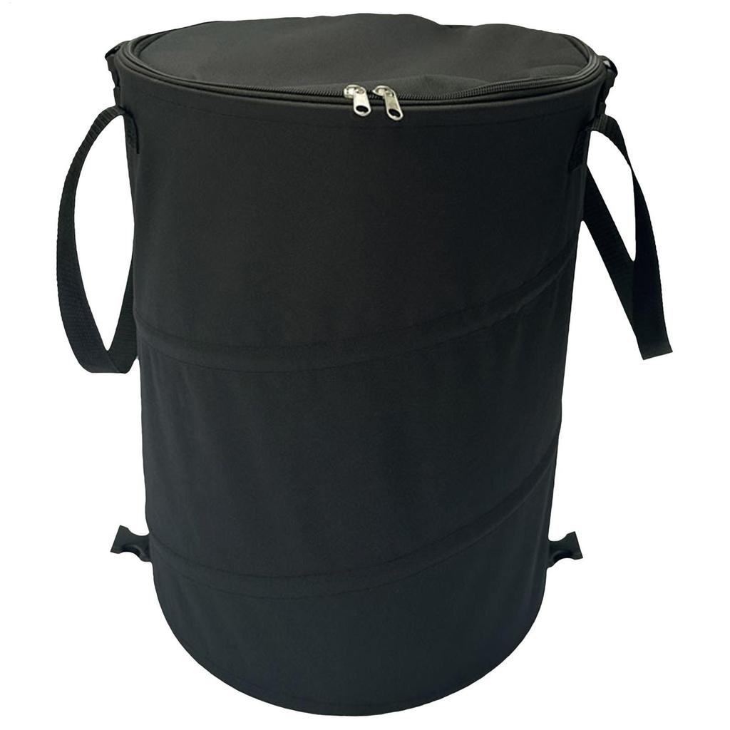 Collapsibles Camping Trash Can 37L Portable Outdoor Waste Bag Garbage Bin Household Large Dirty Clothes Basket Bag with Zipper