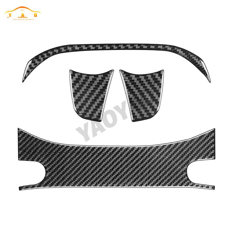 Carbon Fiber For Ford Focus Mk3 2012-2014 Car Speedmeter Frame Panel Cover Trim Sticker Interior Accessories