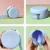 Multifunctional Silicone Earphone Bag Round Data Cable Storage Bag Waterproof Coin Purse  Man