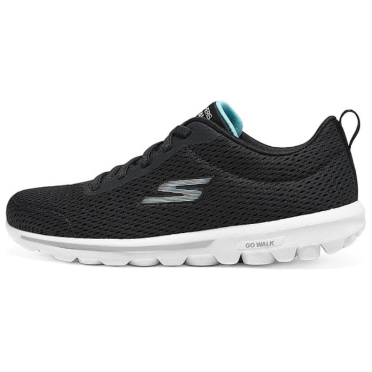 Skechers Go Walk Comfortable Versatile Low Top Casual Shoes Women sneakers Black 124985-BKAQ 37.5