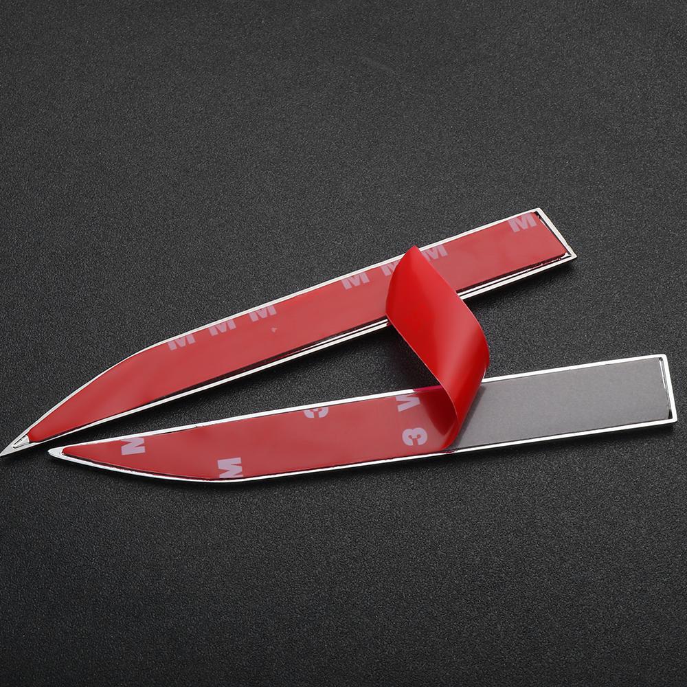 Car Metal GTI GTD R Line Logo Side Body Fender Emblem Sticker For Volkswagen VW Rline GTI Golf 5 7 Caddy Passat B6 Tiguan Polo Ev6