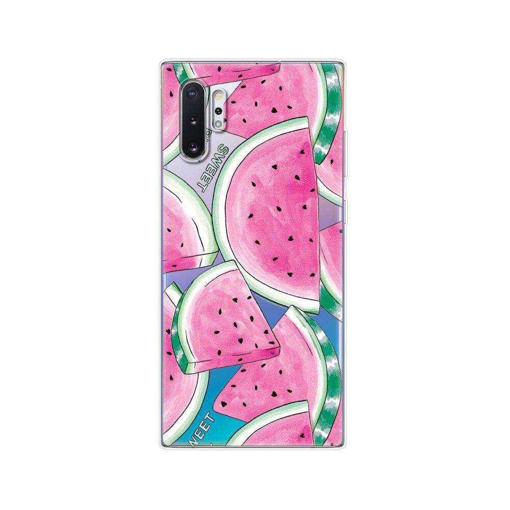 Silikonový kryt na telefon Pro Samsung Galaxy Note 10 Note10 Pouzdro Měkký TPU Zadní kryt Pro Samsung Note 10 plus fundas Coque nárazník