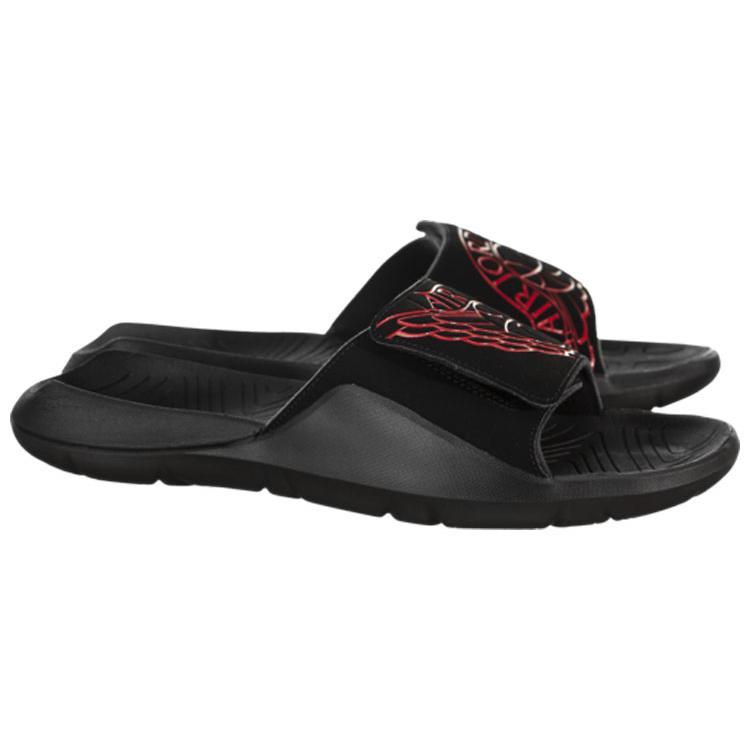 Air Jordan Hydro 7 Slide 'University Red' (Unisex) Black / University Red Slide Slippers AA2517 062