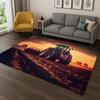 Retro Tractor Car Truck Cartoon Carpet Rug for Bedroom Living Room Sofa Playroom Doormat Home Decor,Kid Game Area Rug Non-slip