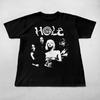 Hole Band Bawełniany T-shirt z Krótkim Rękawem Unisex Grafika Zespołu z Lat 90. Metalowa Rockowa Estetyka Unisex Unisex Harajuku Y2k Streetwear Koszulki