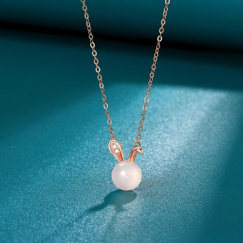 

Rabbit Necklace Female Fresh And Sweet Mori Design Little Rabbit Pendant Female Gift Premium Durable Quality Useful
