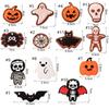 50 ks DIY Dárkové Halloweenské Jmenovky Papírové Halloweenské Papírové Kartičky Halloweenská Párty Dekorace