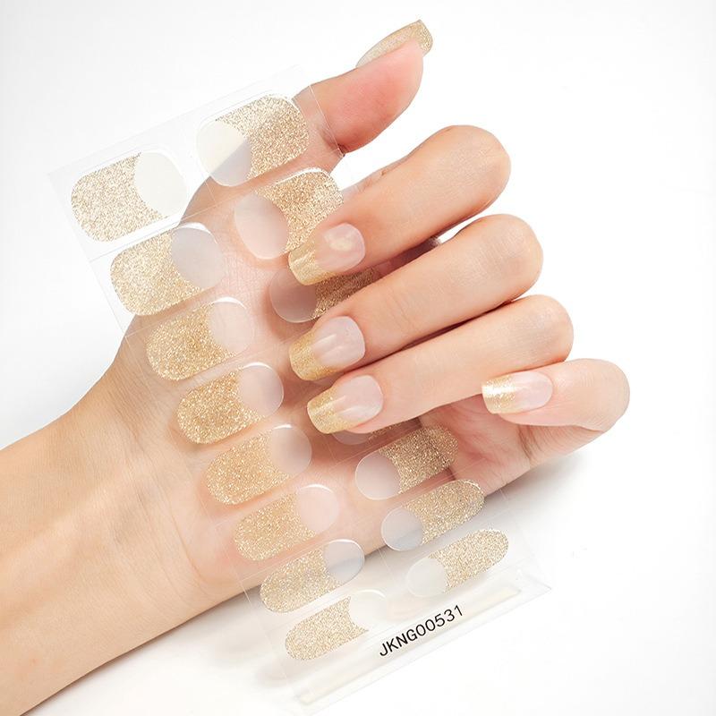 Neue einfarbige Nagelgel-Aufkleber, Nagelaufkleber, Nagelaufkleber, Lichthärtungslampen, Gel-Nagelaufkleber