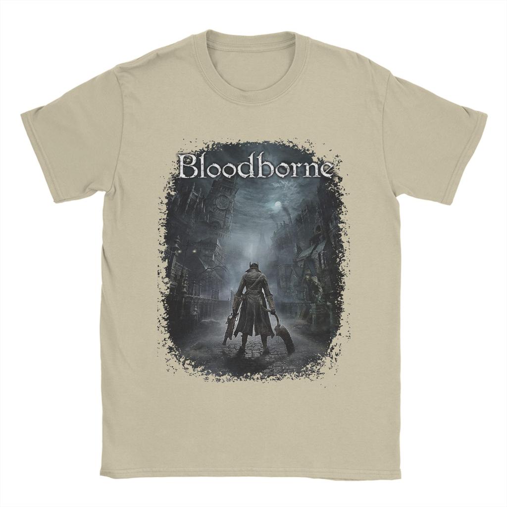 Summer Main Hunter in Yharnam For Gamers Novelty T Shirts 100 Cotton Tshirt for Adult Y2K Retro Cheap Short Sleeve Tees