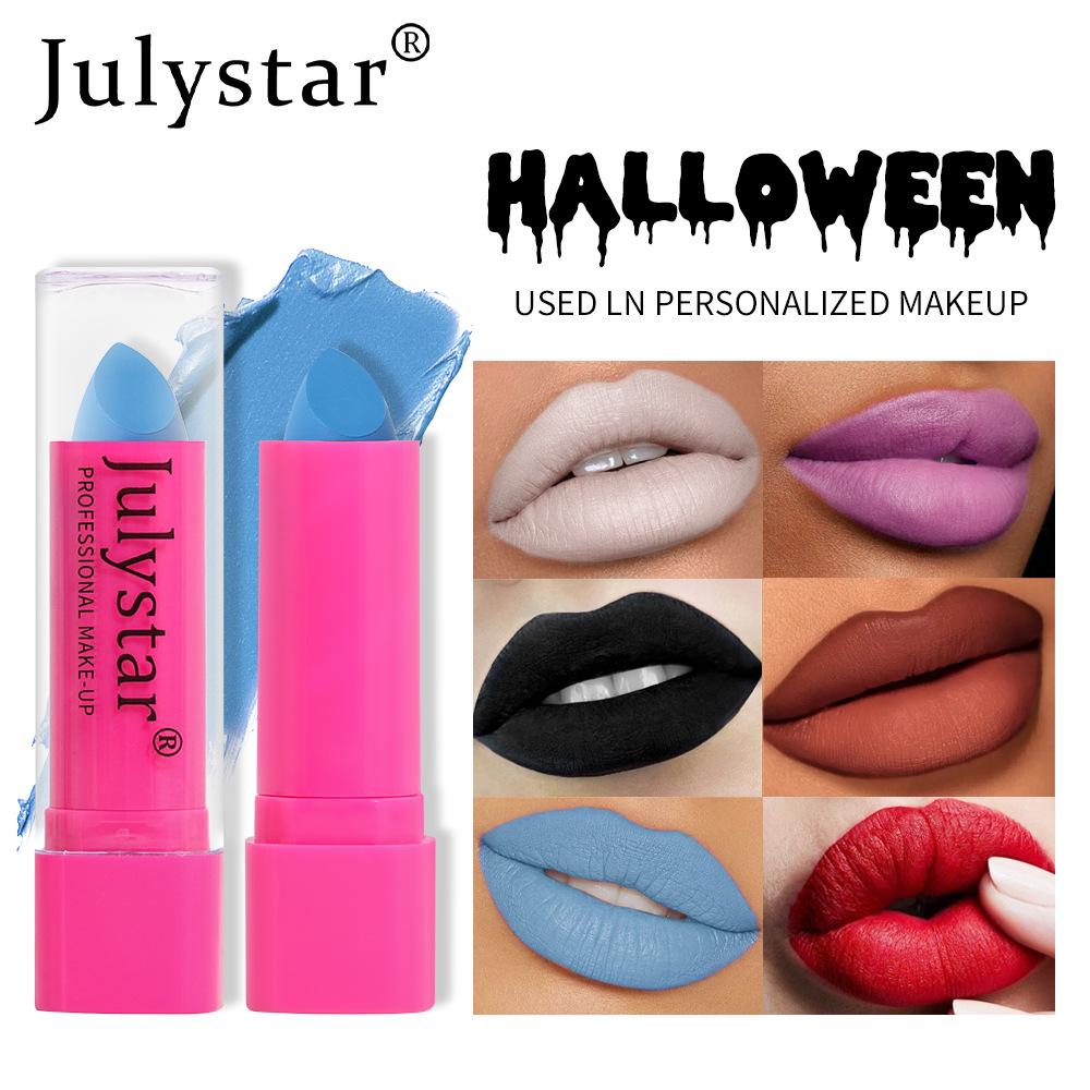 Julystar Halloween Long-Lasting Black Matte Lipstick
