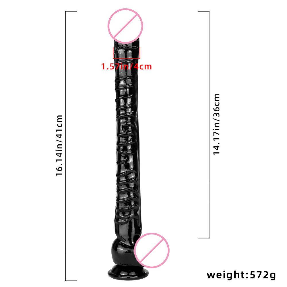 Realistic Extra Long 40cm Silicone Dildo Vaginal G-Spot Suction Cup Anal Plug Giant Anal Plug Toy Female Sex Toys Male Anal Plug