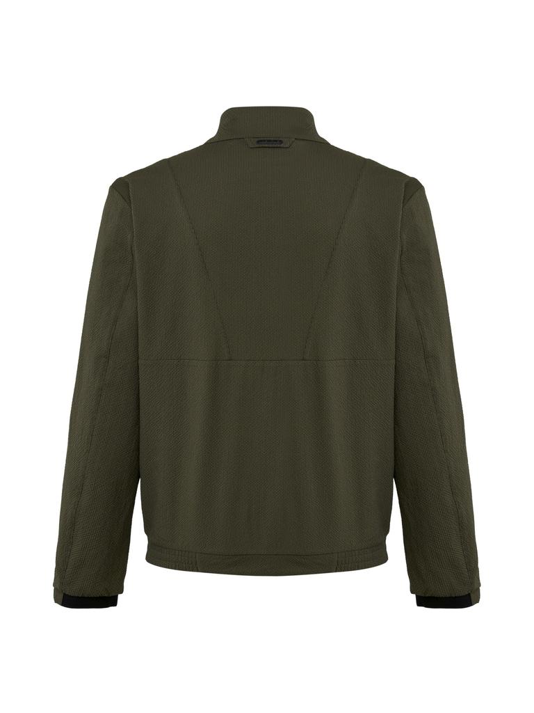 Wideangle Co Transitional Seersucker Jacket M_Khaki