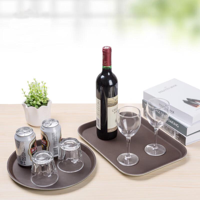 Homeglen Verdicktes Rutschfestes Rechteckiges Serviertablett aus Kunststoff