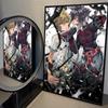 1pc Nordic Kingdom Hearts Anime Poster Self-adhesive Art Waterproof Paper Sticker Coffee House Bar Room Wall Decor