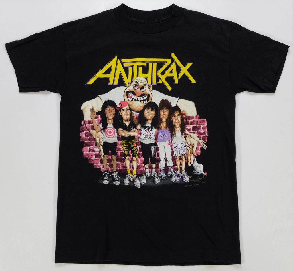 Rare VTG Anthrax State of Euphoria 1988 License Plate T Shirt 80s Thrash Band M
