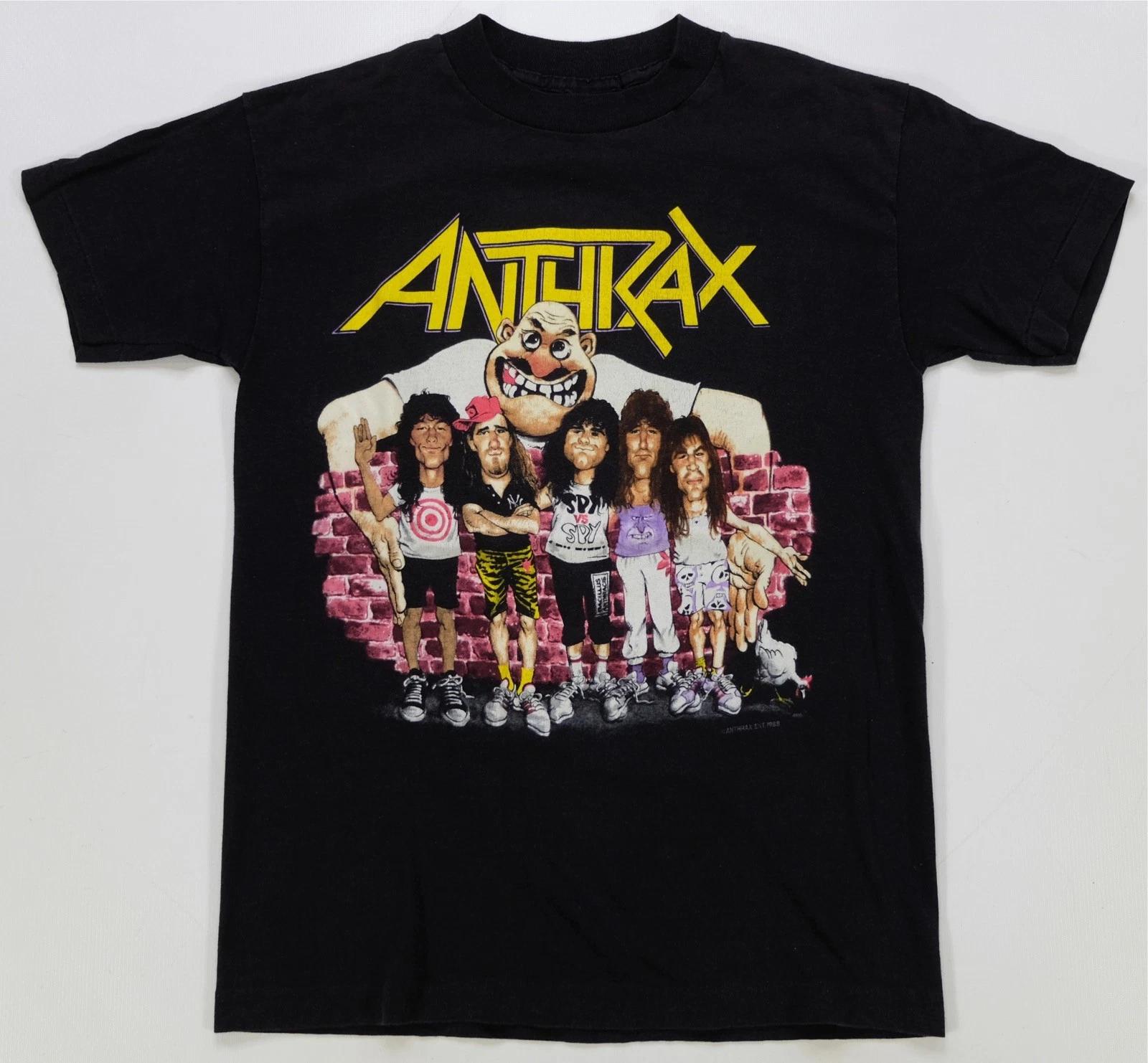 Rare VTG Anthrax State of Euphoria 1988 License Plate T Shirt 80s Thrash Band M S