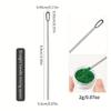 4Pcs Nail Art Stirring Rod Tool Stainless Steel Powder Liquid Gel Polish Spoon Spatula Foundation Mixing Tool