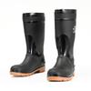 Anti-Smash & Anti-Puncture Steel Toe Work Boots: Waterproof, Steel Sole, High-Top PVC for Rescue, Electricians & Firefighters.