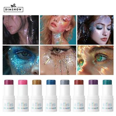 8 Color Pearl Stage Makeup High Gloss Stick Face Makeup Shimmer Eye Shadow Beauty Glitter Body Glitter Stick