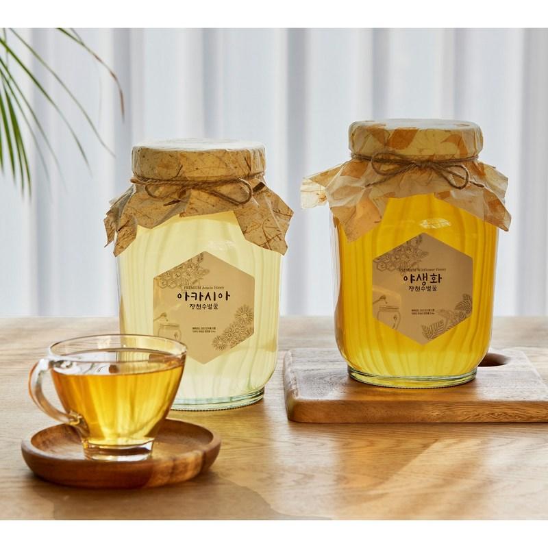 Jangcheonsu Honey Natural Acacia Honey Traditional Knot Cloth Packaging Holiday Gift, 1.2kg, 1 Piece