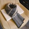 Men's Wool Scarf Autumn and Winter Warm Thickened Plaid Scarf Business Leisure Birthday Gift Men's