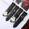 20mm 23mm High Quality Leather Watch Strap Suitable for Cartier Santos Strap Santos 100 Men's and Women's Folding Buckle2028