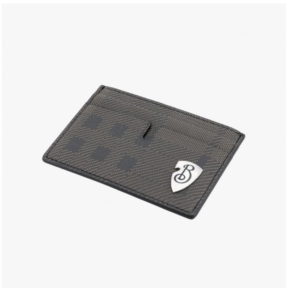 Burberry 8102931 B9744 Check B Shield Card Holder